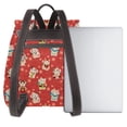 thumbnail image 3 of Balery Japanese Maneki Cats Mochila de Cuero para Mujeres, Gran Capacidad, Bolsa de Viaje Multifuncional, Mochila de Cuero y Bolsa de Hombro para Mujeres, 3 of 4