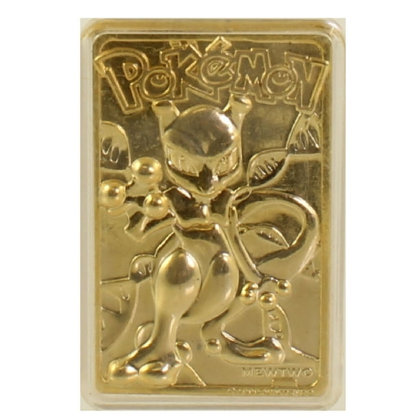Pokemon Toys Burger King Gold Plated Trading Card Mewtwo 150 Gold Card Only Walmart Com Walmart Com