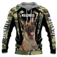 thumbnail image 2 of Sudadera con capucha con estampado 3D de pastor belga malinois animel para hombres y mujeres, ropa informal, sudadera con capucha de manga larga, sudadera de otoño, 2 of 4