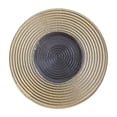 thumbnail image 1 of Abbracc 12.60 Inch Glass Desserts , Stripes Pattern Dinner , Kitchen Salad with Stripe Gold, 1 of 9
