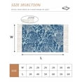 thumbnail image 2 of Navy Blue Coral Coastal Washable Area Rug 3'x5', Ocean Nautical Seaside Beach Woven Cotton Tassels Kitchen Rugs, Non Slip Indoor Door Mat Throw Carpet for Entryway Living Room Nursery Laundry Room, 2 of 9
