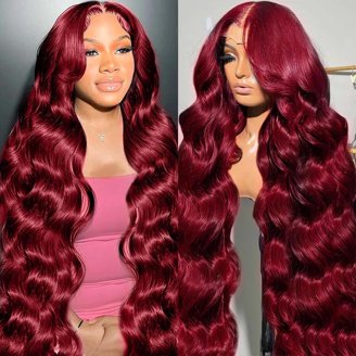 ?KILA J 24” RED LOOSE WAVE LACE FRONT WIG? *NEW* Accessories | Kila J 24 Red Loose Wave Lace Front Wig New  main image 4