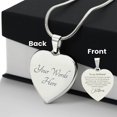 thumbnail image 5 of Engraved Heart Necklace - Snowflakes Fall Gently Girlfriend, 5 of 10