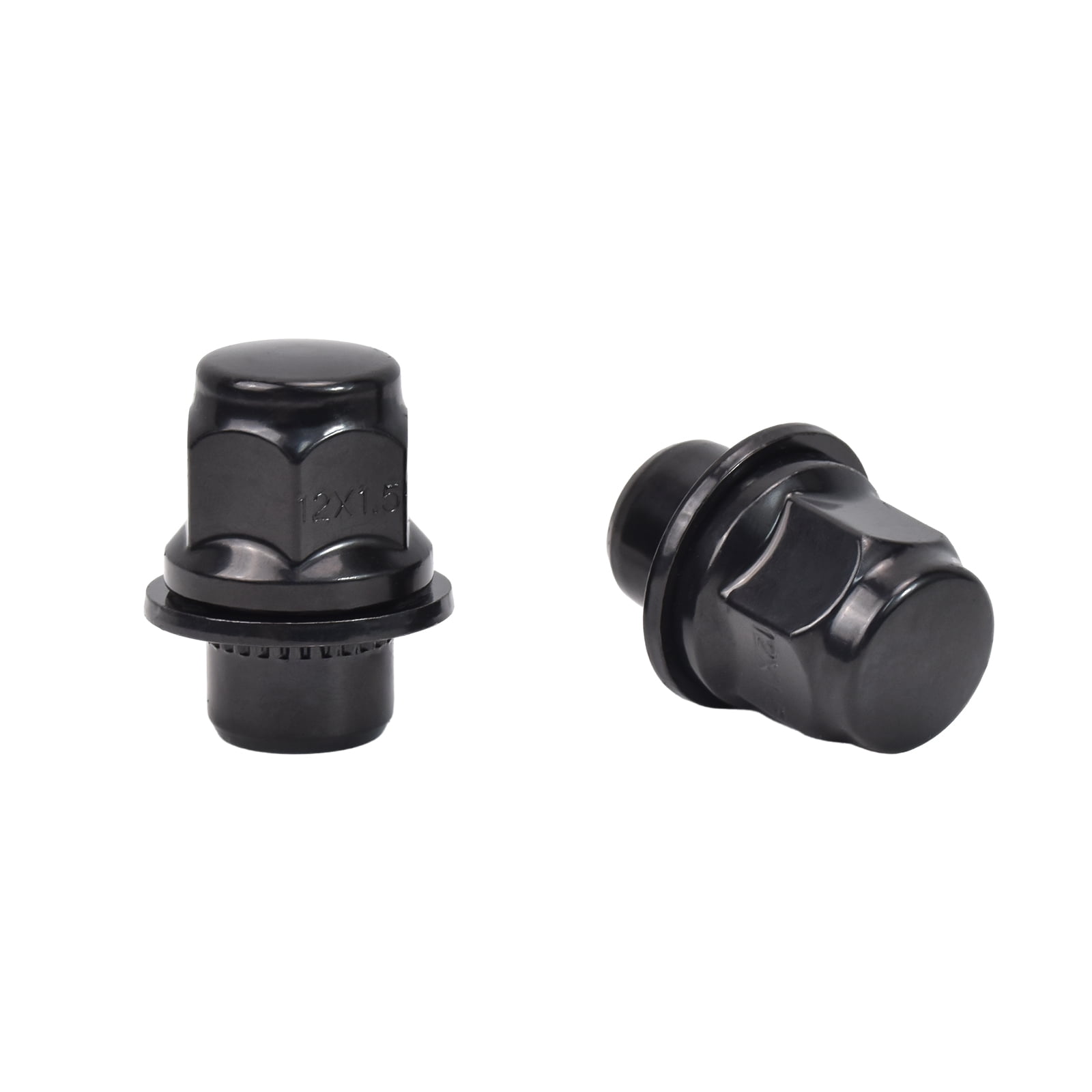 Hex Autoparts (24PCS) 12x1.5 Black Mag Lug Nuts Seat Washer fits Toyota/Lexus 4Runner FJ Tacoma