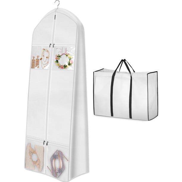 Bolsa Portátil para Traje de Vestido de Novia MISSLO 70 cm con Bolsa Tote