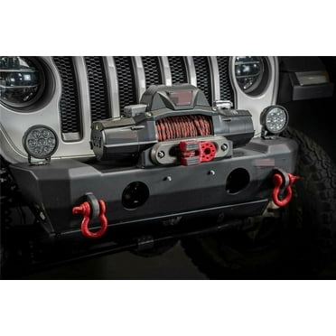 Furulu Aluminum Flatlink Winch Shackle Mount Assembly for Tow Haul Truck, ATV UTV Winch Lines Winch Hook Red 6042