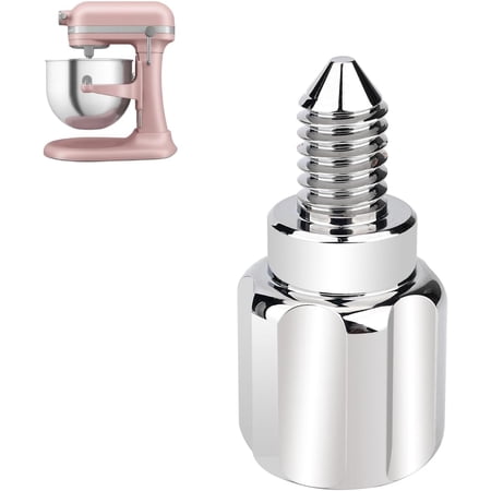 Metal Attachment Knob for KitchenAid Mixer, T6061 Aluminum Thumb Screw, Chrome