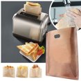 thumbnail image 1 of Huayishang Face Storage Bags 5 Pcs Reusable Easy To Clean Non Stick Toaster Bags For Sandwiches Pastries Pizza Slices, 1 of 8