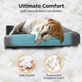 thumbnail image 7 of Veehoo Elevated Dog Bed with L-Shaped Removable Bolster, Black Dog Cot with Teslin Mesh, X-Large, 7 of 7
