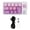 Purple, variant on Rupoun Wired Mechanical Number Pad Type C Hot Swappable Numpad Keyboard with 12 RGB LED Backlight Joystick Roller Green (6.3 inches / 16.0 cm) for Home Office Gaming