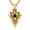 A7, variant on Arrowhead Necklace for Men – Viking Rune Engraved Pendant with Moss Agate, Black Gold Plated Spearhead Charm, Protection Courage Totem Jewelry, Gift for Husband