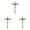 Khaki 3PCS, variant on Catholic Crucifix Wall Resin Inspirational Home Décor Devout for Chapel Altar 4PCS