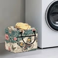 thumbnail image 2 of Yuyamidu Floral Butterfly Quilted Fabric Storage Basket with Handles Large Capacity Collapsible Laundry Hamper Nursery Organizer Bin for Home, Picnic, Shopping, Travel, 2 of 6
