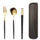 thumbnail image 1 of 1 set Chopticks de acero inoxidable Cuchara Tenedor Durable Simple Portable Set, 1 of 6