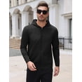 thumbnail image 3 of COOFANDY Men's UPF 50+ Sun Protection Outdoor Lightweight Full Zip Hoodie Jacket Long Sleeve UV Sun Protection Hoodie, Outdoor Hiking Running Swimming Rash Guard, 3 of 8