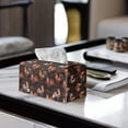 thumbnail image 2 of ZUXONGSY Rooster Tissue Box Covers Rectangle PU Leather Rectangular Tissue Box with Buttons Leather Tissue Box Holder Easy to Install Facial Paper Organizer Indoor Decorations, 2 of 7