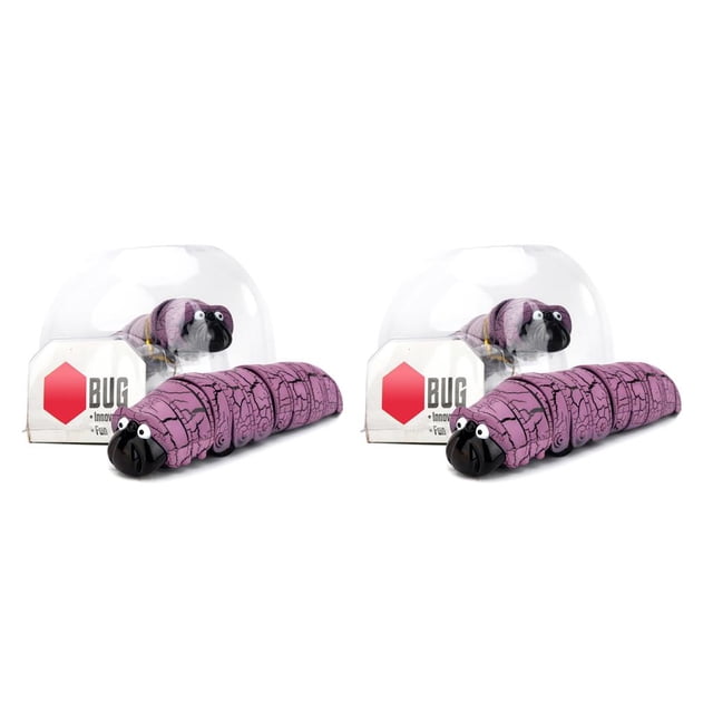 yingyy 1 Set Induction Toy Simulated Easy To Use Simulation Caterpillar Portable Interesting Parent-child Fake Worm Model Purple 2Set
