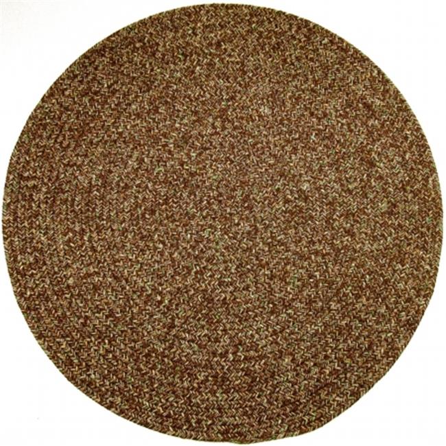 Rhody Rug SA38R096X096 Sandi 8 ft. Tweed IndoorOutdoor Round Braided