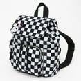 thumbnail image 1 of Claire's Small Backpack Girls Purse - Fun Funky Fashion Accessory Mini Backpacks for Kids Little Girl, Tweens and Teens - Black & White Checkered 12x1x10, 1 of 2