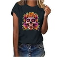 thumbnail image 2 of Fashion Saving LiMoi Womens Gifts Under 5 Dollars Woman Short Sleeve Tops Womens Tops Print T Shirts Plus Size T Shirts Graphic Reorders, 2 of 7