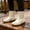Beige, variant on Mens Rain Boots Short Ankle Waterproof Slip On Outdoor Work Boots Rain Boots For Men Non Slip Rubber Sole Cushioned Flexible Washing Shoes Footwear US :12