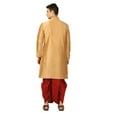 thumbnail image 4 of Mens Handmade Art Silk Loop Button Designer Kurta Dhoti Set/Mens Indian Sherwani, 4 of 4