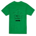 thumbnail image 1 of She's a Keeper Left Pointing Arrow Graphic Men's Heather Irish T-shirt, 1 of 1