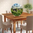 thumbnail image 5 of ZXCXRQFa Farm Animal Cow Group Silent Non Ticking Wooden Clock 10 Inch, Round Wall Clock,Decorative for Living Room, Kitchen, Home,Bathroom, Bedroom, Office or School, 5 of 7