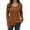 Caramel Color, variant on Women Blouses Slim Fit Button Down V Neck Henley Shirt S