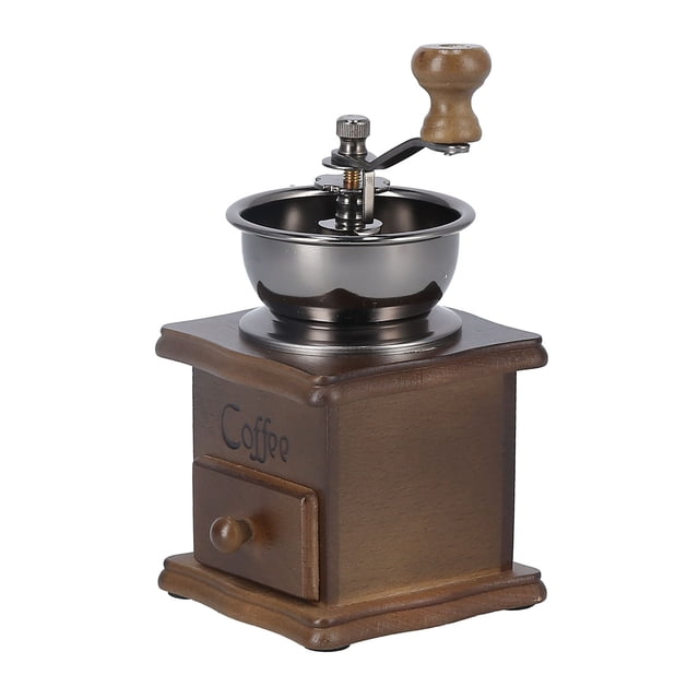 Molinillo De Mano, Molinillo De Granos De Café, Cajón Extraíble Clásico Retro Con Manivela Para La Familia Para La Oficina