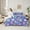 Colorful, variant on jejeloiu Kawaii Floral Daisy 7 Pieces Bedding Comforter Set,Cartoon Flowers Blossom Full Bedding Set,Purple White Fitted Sheet Flat Sheet For Girls Teens,Super Cozy Room Decor Reversible
