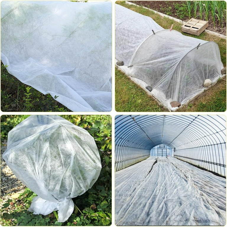Plant Covers Freeze Protection Floating Row Cover Reusable Frost Cloth Blanket Floating Garden Fabric Plant Cover for Winter Frost Sun Pest Protection 10x33 ft 1.0oz Walmart