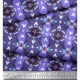 thumbnail image 3 of Soimoi Moss Georgette Fabric Ikat Southwestern Printed Craft Fabric by the Yard 42 Inch Wide, 3 of 3