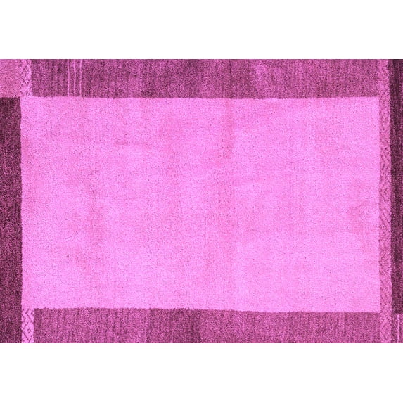 Ahgly Company Indoor Rectangle Abstract Purple Modern Area Rugs, 7' x 10'