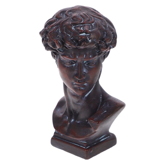 Estatua romana de David Figura de David Figura griega de resina para escritorio Estatua griega de mesa