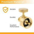 2Pcs Brass Propane Gas Regulator Valve, 1LB Tank Disposal Cylinder
