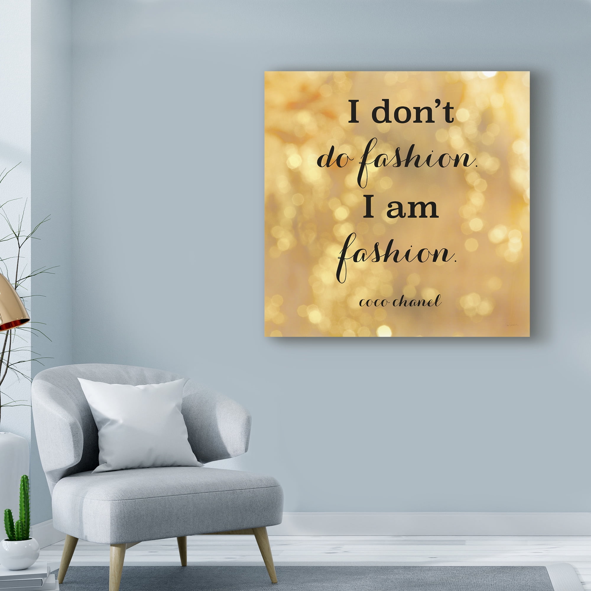Trademark Fine Art 'Fashion Quotes III' Canvas Art by Sue Schlabach