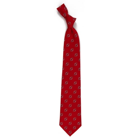 Men's Red New Jersey Devils Echo Woven Silk Tie