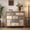 Colorful, variant on Living Room Sideboard Storage Cabinet WHITE High Gloss with LED Light, Modern Kitchen Unit Cupboard Buffet Wooden Storage Display Cabinet TV Stand with 3 Doors for Hallway Dining Room
