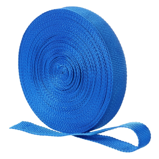 Nylon Webbing Strap, 22 Yards x 1" Polypropylene Flat Webbing Strap for Repairing DIY Crafting (Blue)