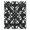 Black, Pattern 4, variant on ODIKA 4' x 6' Machine Washable Non-Slip Area Rug, macrame geometric High Traffic Rug, Black, 933495