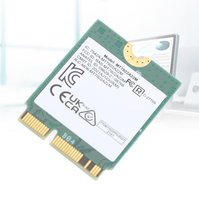 Card AW-XB591NF RZ616 MT7922A22M Wireless Card M.2 WiFi 6E 5.2 Tri Band Wireless Module for Laptop 5374Mbps for 4-EY0095CL GV301R