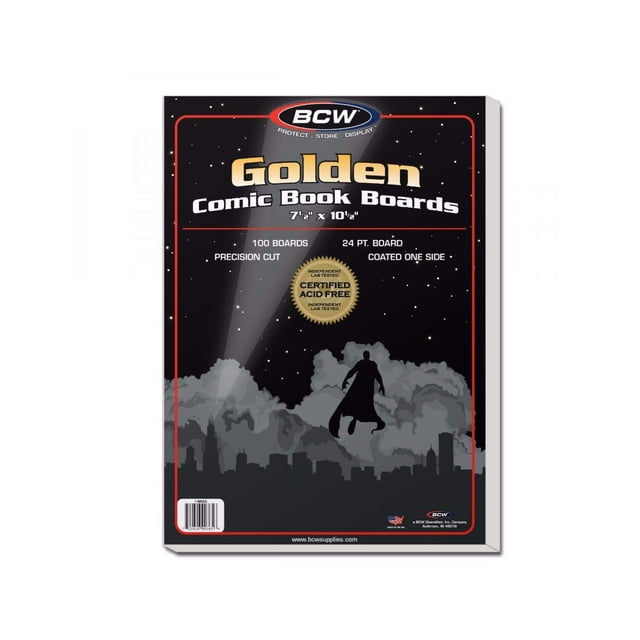 Tableros Respaldo Comics BCW Golden Age 100 Unidades