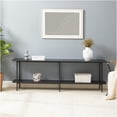 thumbnail image 5 of JERFIT Modern 70-inch TV Console Table with 2 Shelves, Black Sofa Table for Living Room, Entryway Hallway, 5 of 10