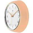 thumbnail image 4 of Infinity Instruments Retro 9.5 Inch Round Indoor Wall Clock, Peach Fuzz, 4 of 7