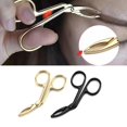 thumbnail image 1 of [Yuexinghui] Processed Intellectual Property 2pcs Multifunctional Elbow Professional Eyebrow Trimming Eyebrow Pliers Eyebrow Clip Black + Gold ANGGREK Eyebrow Trimming Tool, 1 of 8