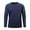 #02 Dark Blue 【Mix & Match: Essential Colors in Stock】, variant on Men's Ice Silk Cooling Long Sleeve T-Shirt Round Neck Fitness Top Workout Base Layer for Gym Training Casual Daily Wear Modern Athletic Apparel | AESTIVO,Black L