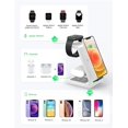 thumbnail image 2 of Estación de carga inalámbrica para Apple soporte de cargador inalámbrico 3 en 1 para iWatch 7/6/SE/5/4/3/2 iPhone 14/13/12/11/X/8/SE Series AirPods 3/Pro/2, 2 of 7