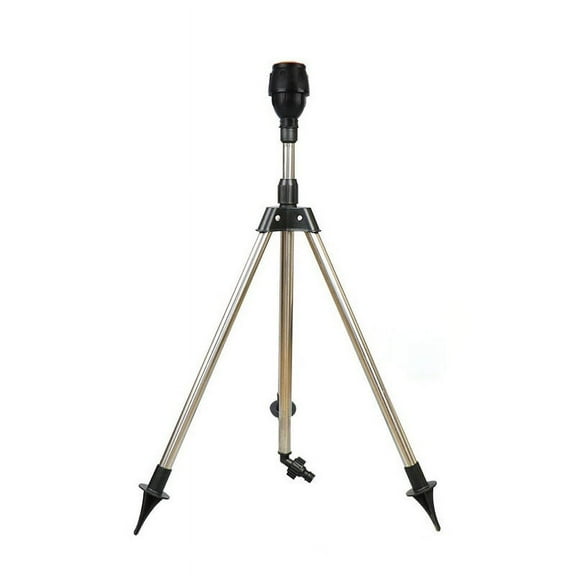 360-Degree Garden Automatic Rotating Sprinkler Stainless Steel Tripod Set Irrigation Stand Water Jet Garden Lawn Sprinkler Tool