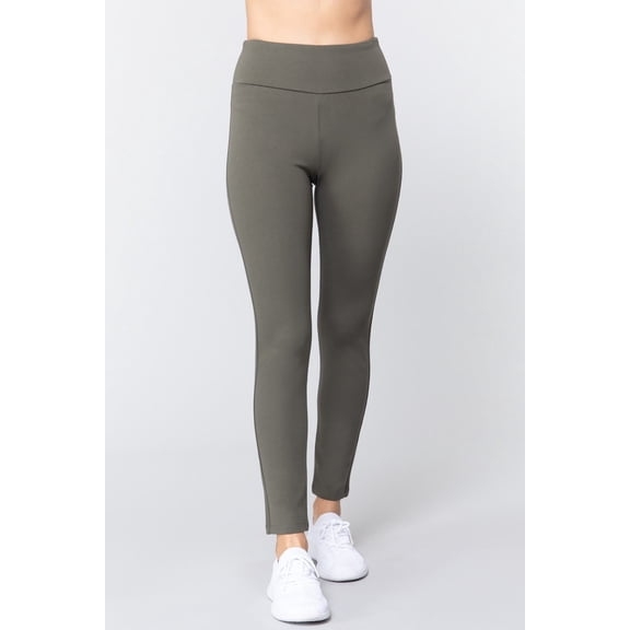 Waist Band Long Ponte Pants